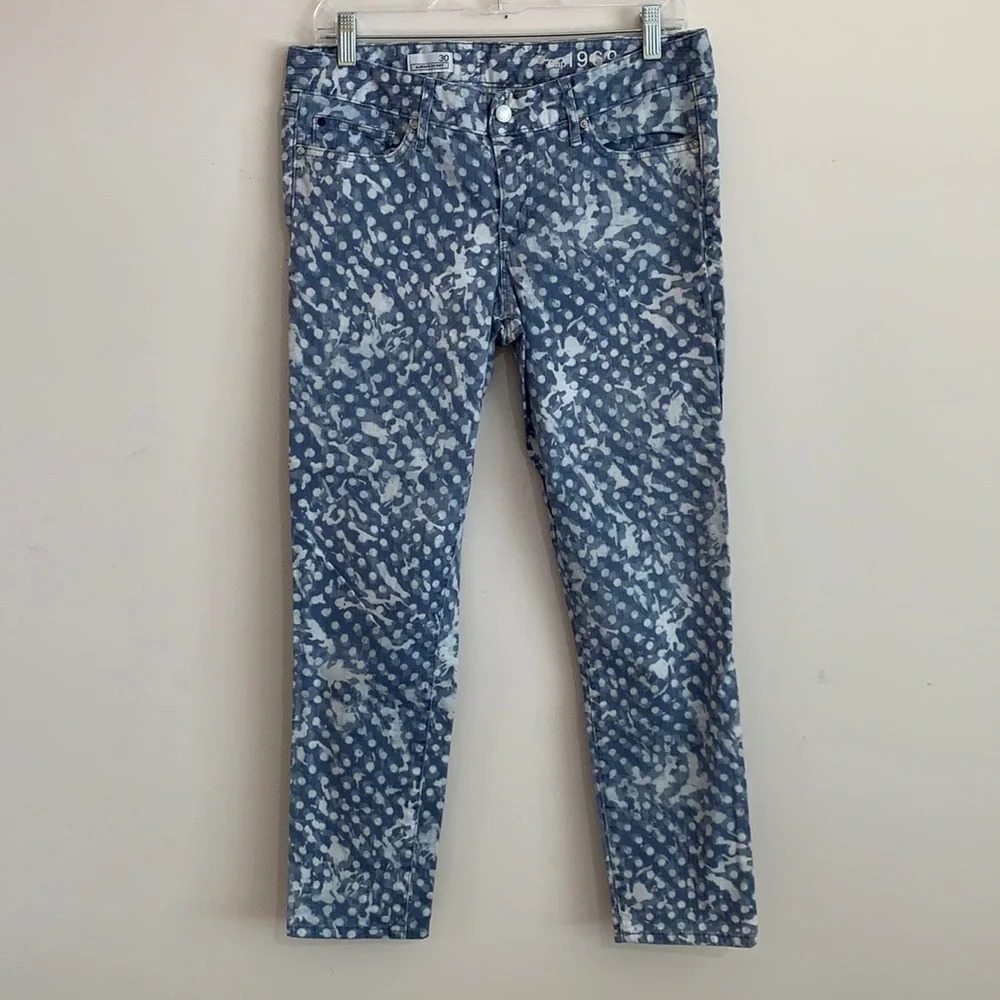 GAP - “always skinny” splattered printed‎ jeans, 30